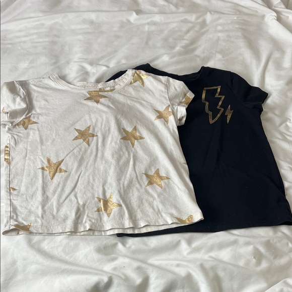 Other - Kids Girls Gold Star and Lightning Bolt T-Shirt Bundle